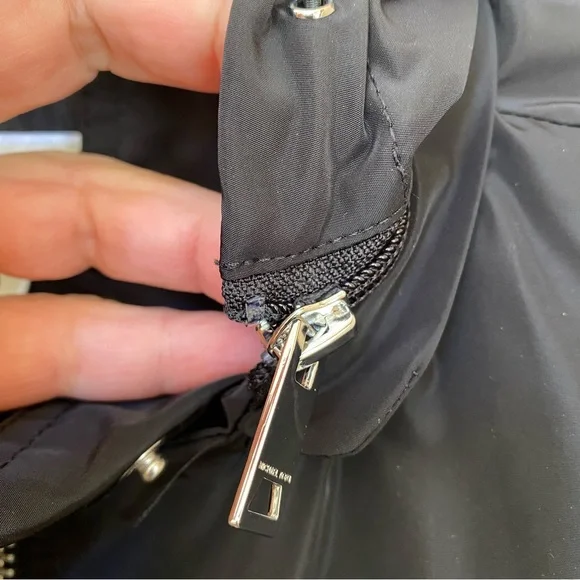 MICHAEL Michael Kors Black Hooded Rain Jacket - Picture 12 of 16